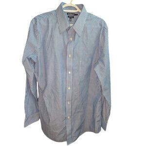 *3 FOR $9* Croft & Barrow Essentials Striped Long Sleeve Button Dress Shirt 16.5